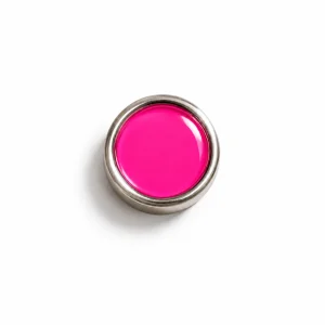 Botón intercambiable pequeño rosa barbie