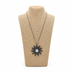 Collar eguzkilore intercambiable mediano boton blanco