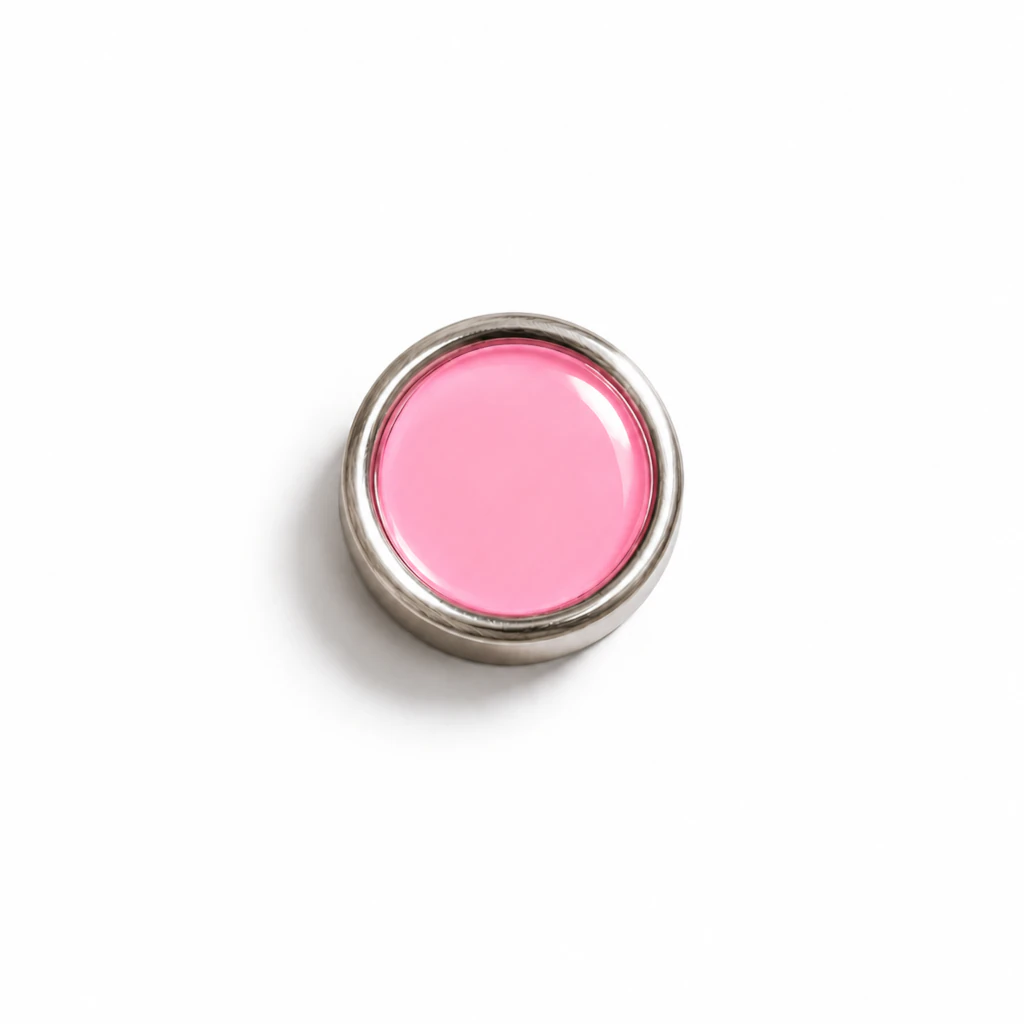Botón intercambiable pequeño rosa